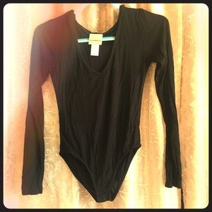 Black bodysuit small hoodie
